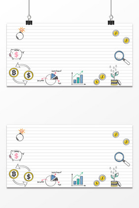 卡通手绘商业金融投资理财简约通用北极