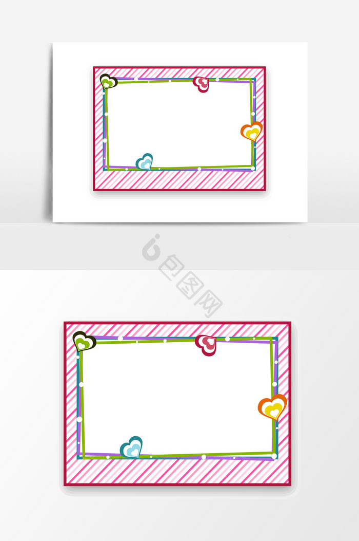 矩形条纹边框图片