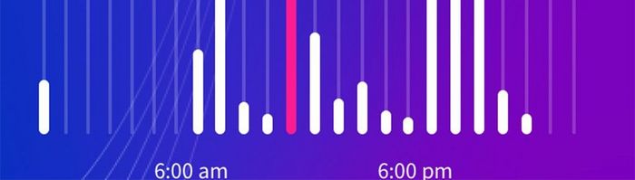 紫色渐变时尚运动app步数统计移动界面