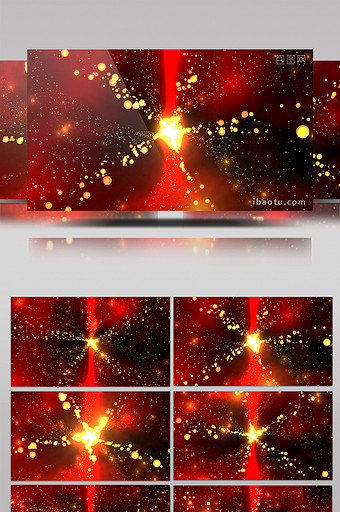 时尚金色粒子斑点红色色调企业宣传年会素材图片