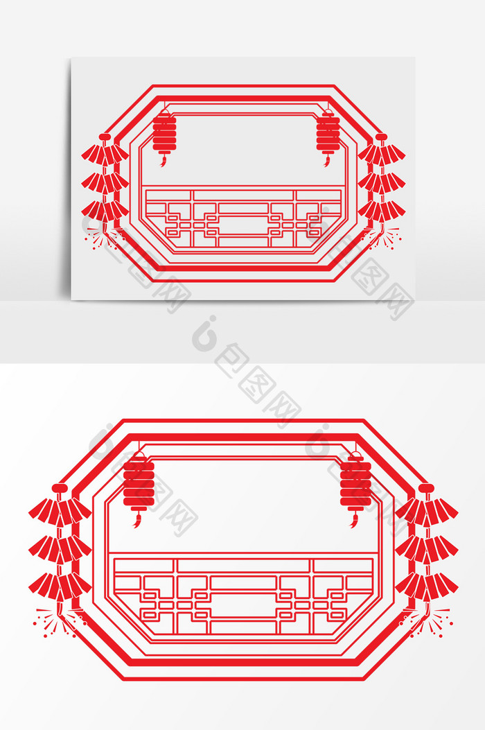 新年元旦跨年边框设计元素