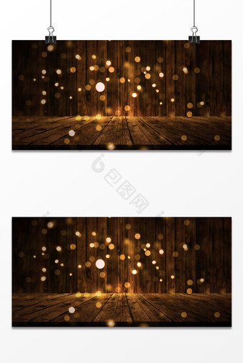 梦幻简约木板大气光效粒子时尚通用展板背景图片