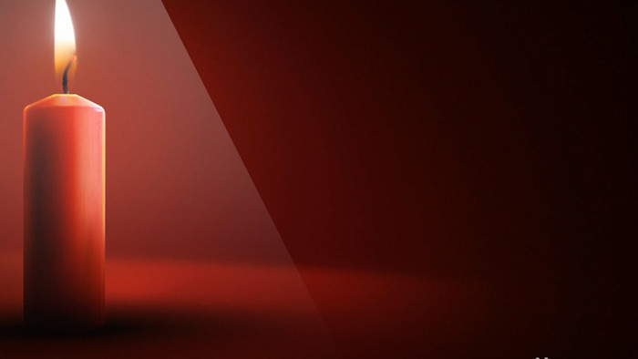 燃烧着的红色蜡烛视频素材LED大屏背景
