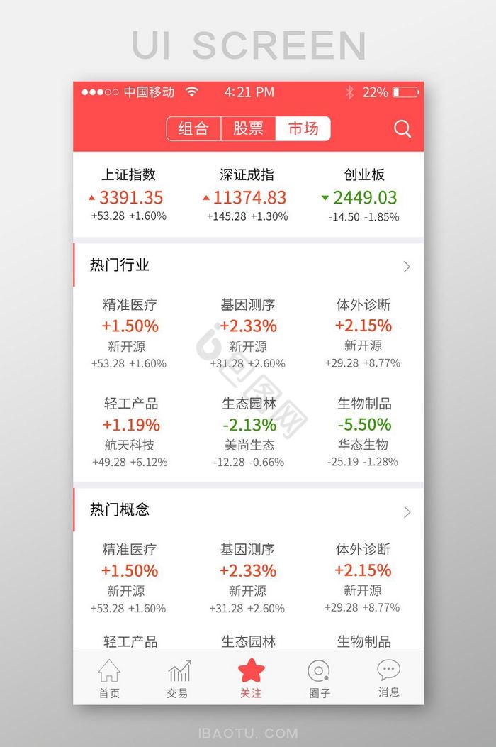 市场金融app界面图片