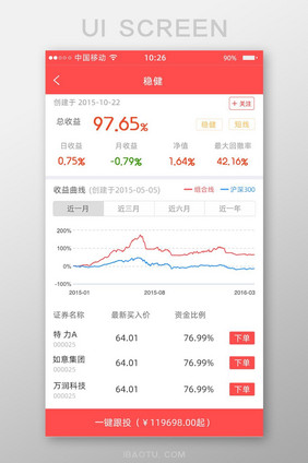 稳健数据金融app界面