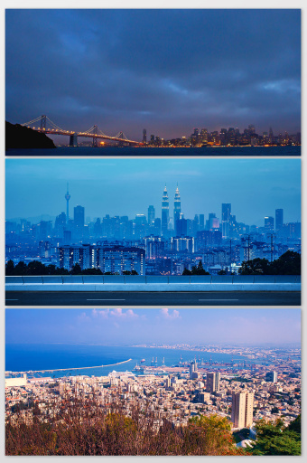 城市高楼背景图