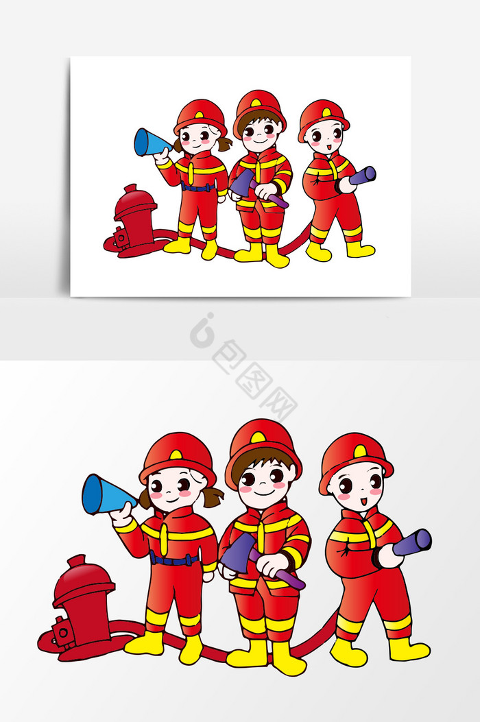 小小消防员图片