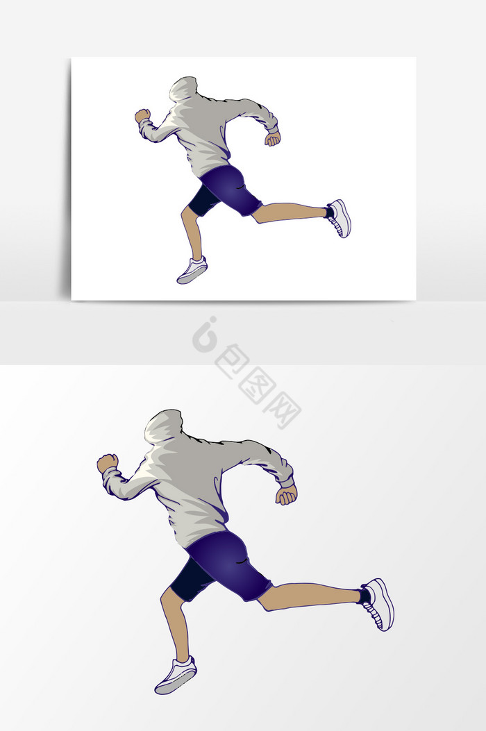 活力运动健身奔跑形象图片