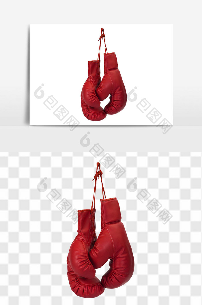 红色运动拳击手套