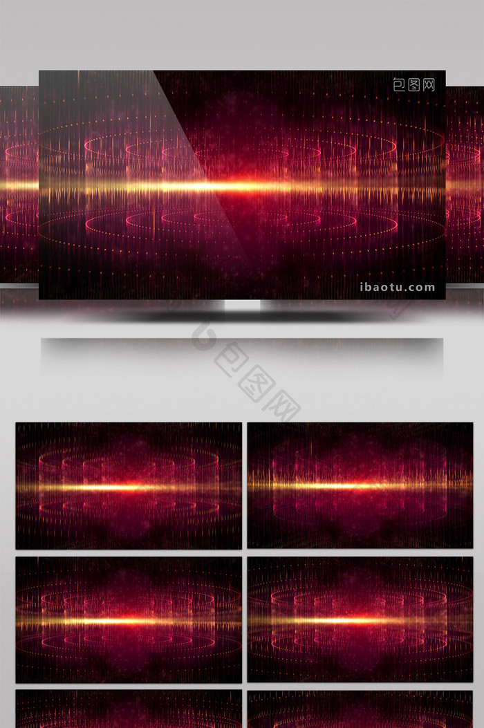 红色色调粒子动态炫酷时尚晚会演绎背景素材