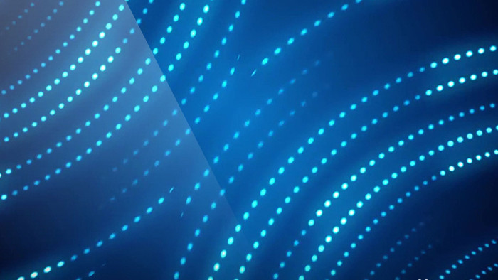 蓝色粒子线条动态展示企业宣传元素视频