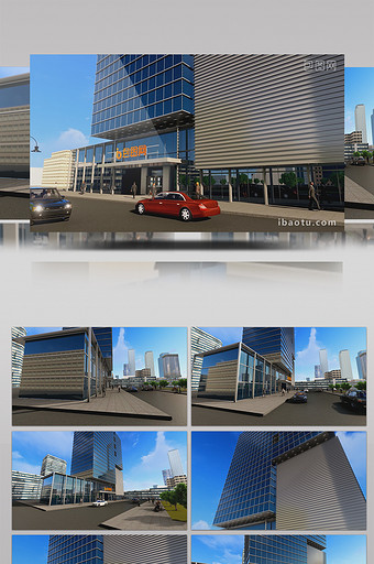 三维建筑企业LOGO演绎片头AE模板图片