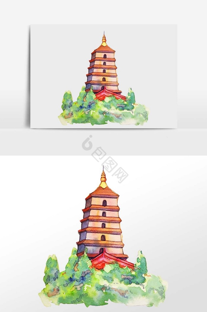 西安大雁塔著名景点图片