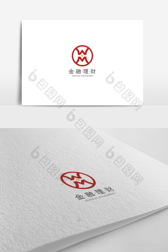 时尚大气高端简约金融理财logo模板