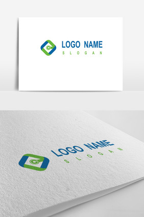 蓝绿企业通用logo