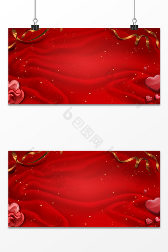 情人节气球红色系背景图片