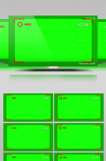 绿色相机录像计时合成背景视频图片