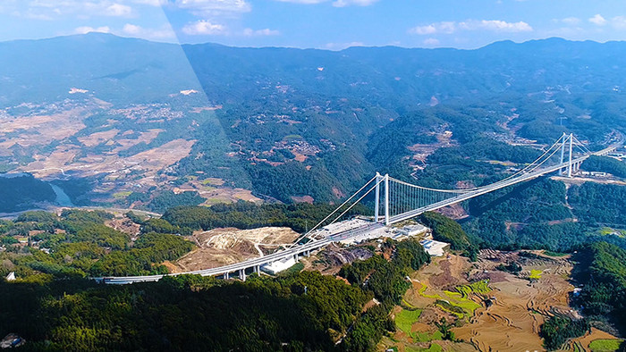航拍龙江大桥2K超清视频素材