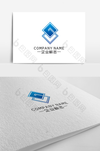 创意菱形企业通用标志logo设计图片