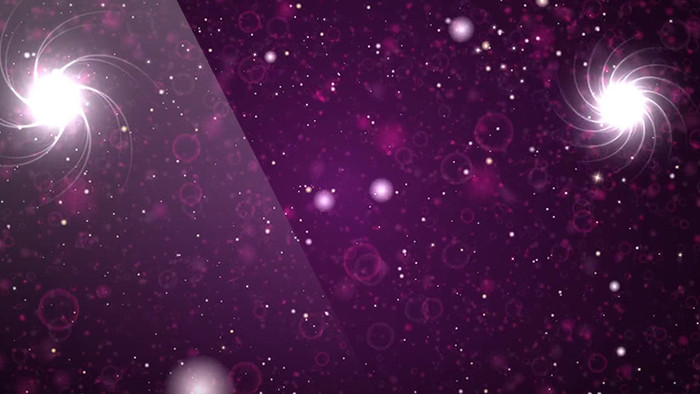 梦幻炫酷紫色色调粒子动态小气泡时尚背景