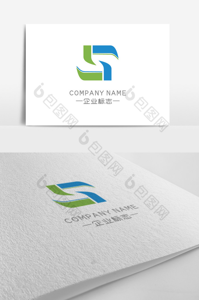 蓝绿企业logo图片图片