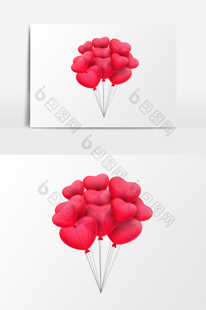 温馨浪漫气球桃心情人节婚庆图片图片