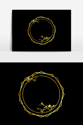 2019春节金色梅花边框