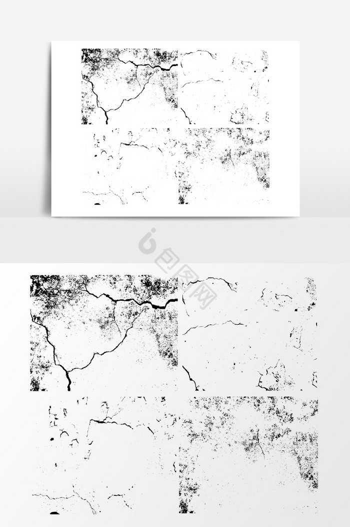 破旧墙面裂痕裂缝纹理质感效果图片