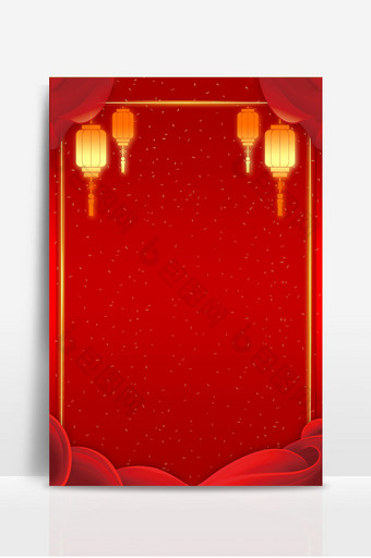 中国风红色灯笼背景图片