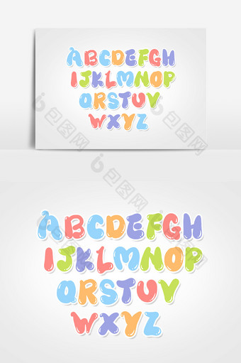 字母英文 艺术字 字体设计元素图片