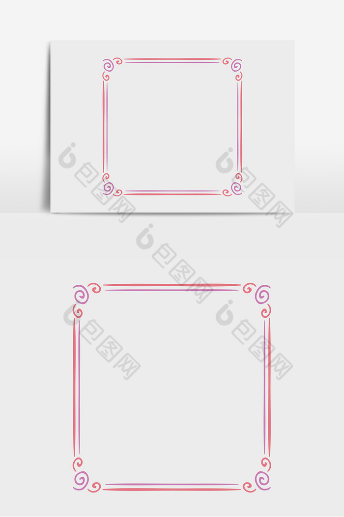 花纹四边形边框图片图片