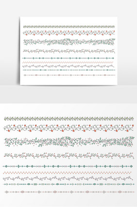 手绘花纹素材模板下载