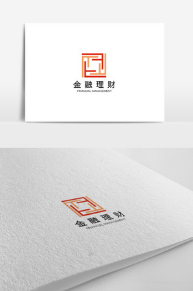 时尚大气高端金融理财logo设计模板