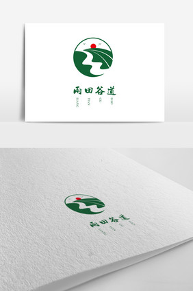 绿色农业谷道标志logo