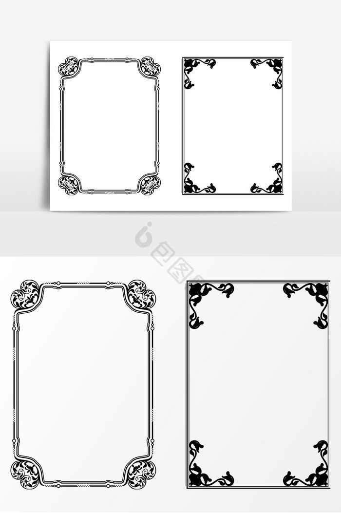 艺术装饰边框ai