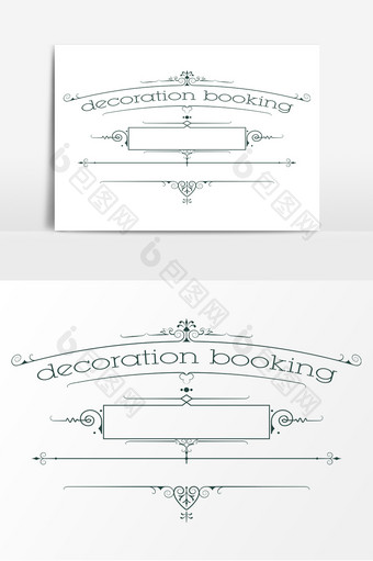 欧式线条大气花边AI矢量素材图片