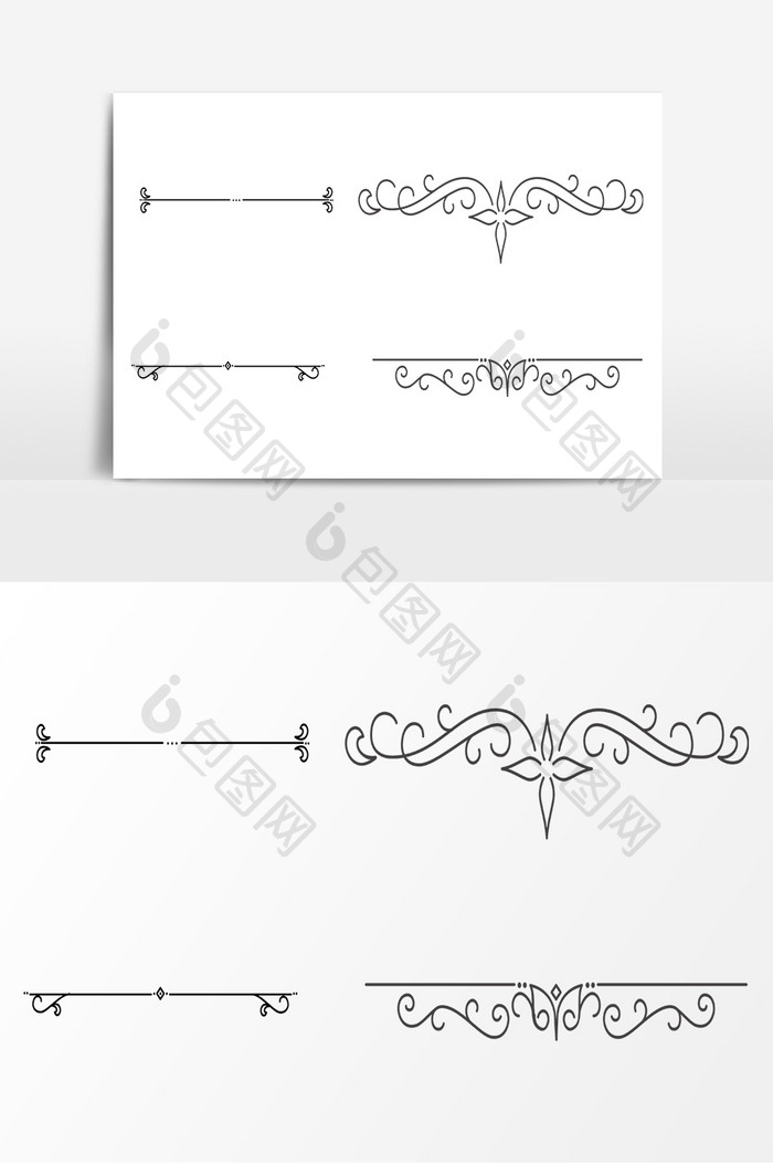 欧式简易边框AI矢量素材