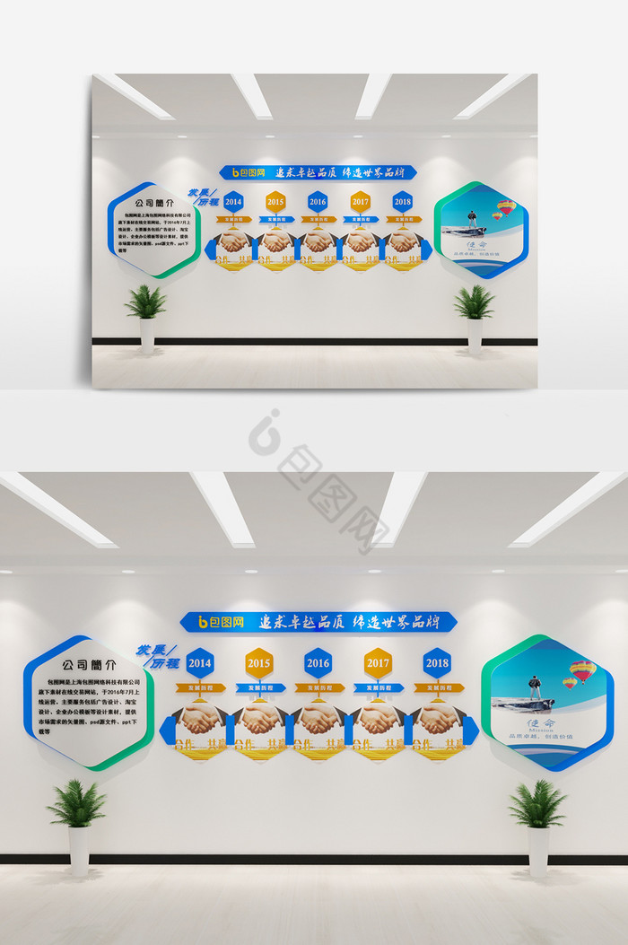 企业发展历程宣传展示墙图片