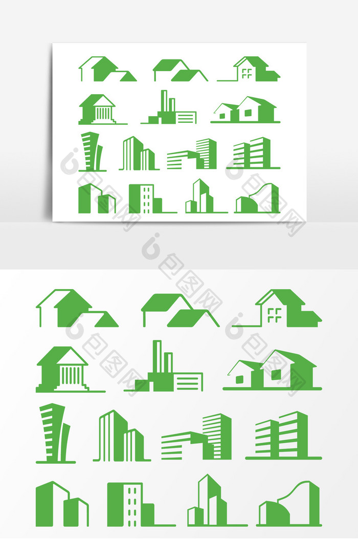 质感简单的房子造型图标