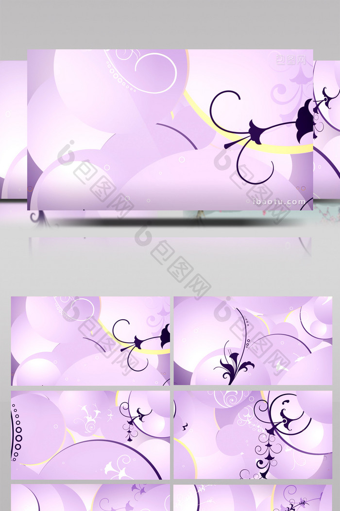 紫色藤蔓蔓延生长动态背景视频LED背景