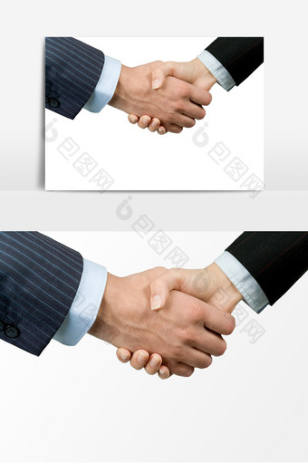 商务合作握手效果元素图片