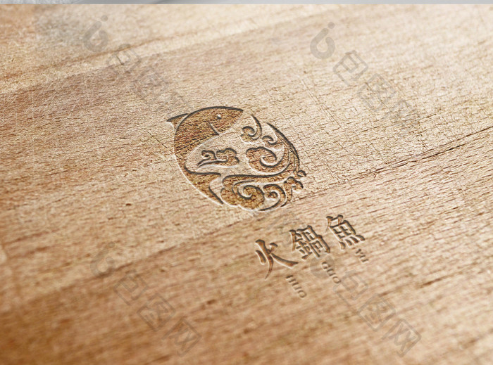 餐饮行业火锅鱼标志logo