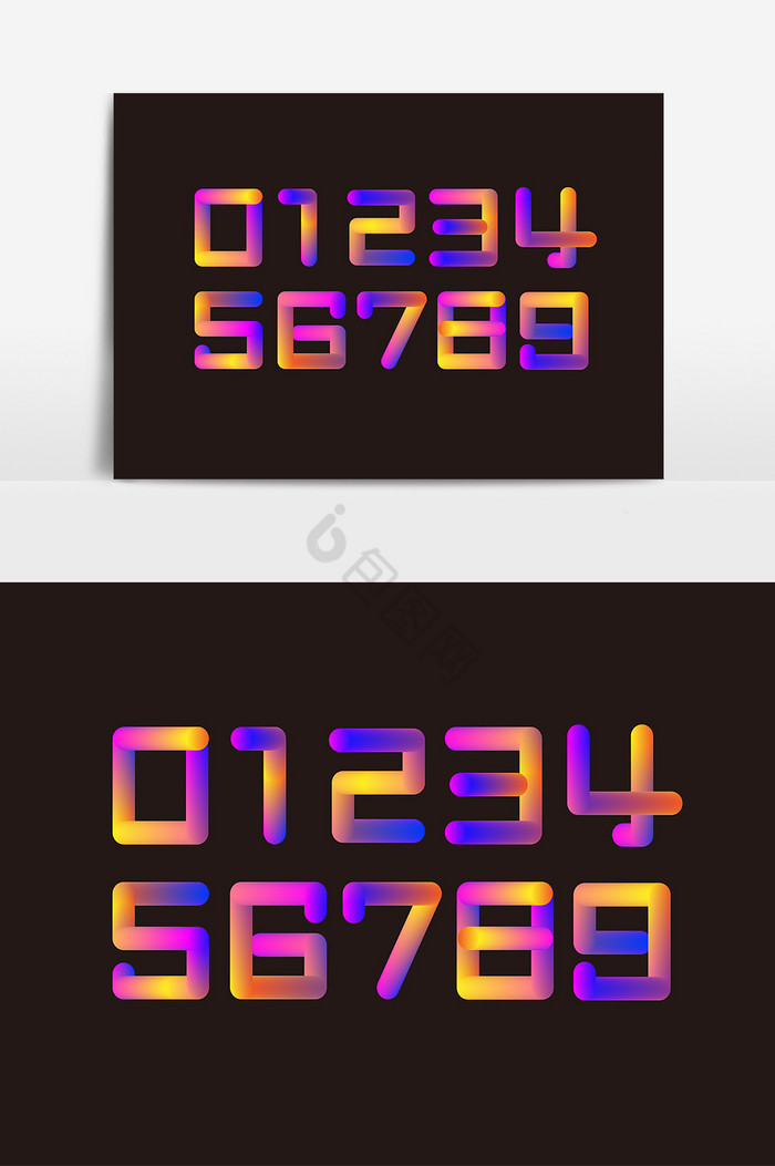 数字字体-数字艺术字-【包图网】