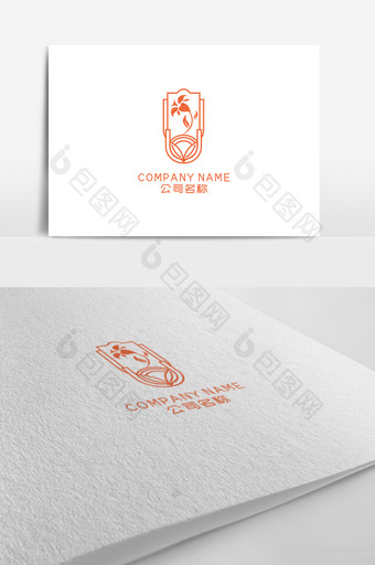 时尚简约花坊logo设计图片
