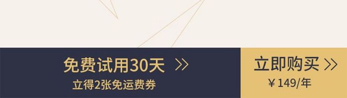 金色风格超级会员特权展示与开通界面