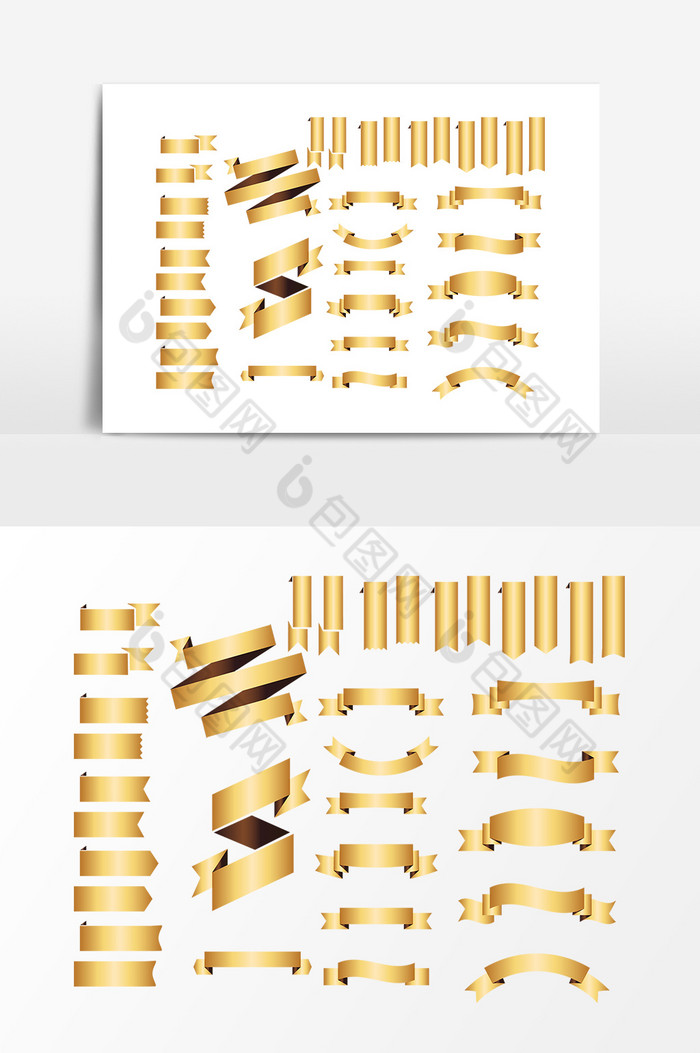 金色丝带图片图片
