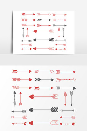 手绘箭头元素设计