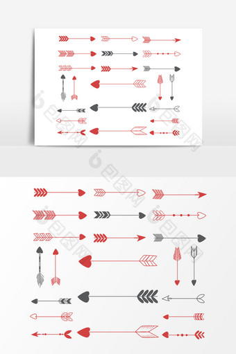手绘箭头元素设计图片