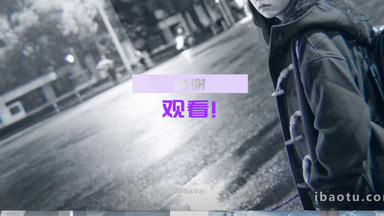 分屏组合展示动感剪辑视频图文动画ae模板下