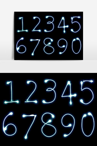 数字效果素材 包图网 数字效果素材 包图网